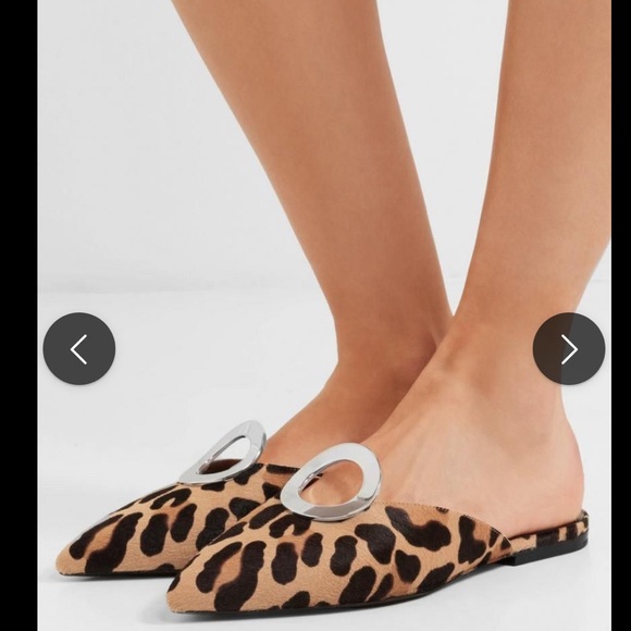 Proenza Schouler Leopard Mules Slides Size 38.5 - Picture 2 of 5